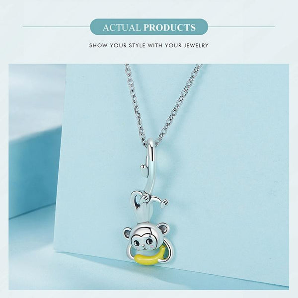 925 Sterling Silver Monkey Pendant For Diy Bracelets Charms & Pendants