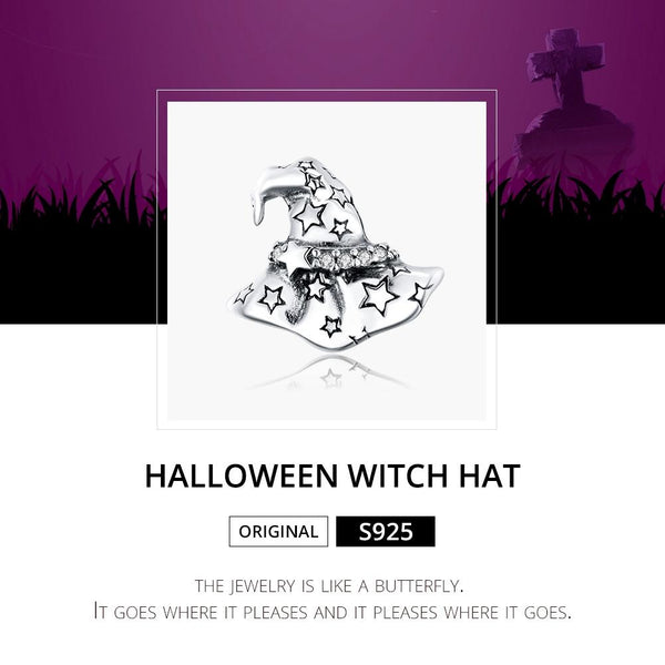 925 Sterling Silver Witch Hat Beads For Diy Bracelets & Necklaces Charms & Pendants