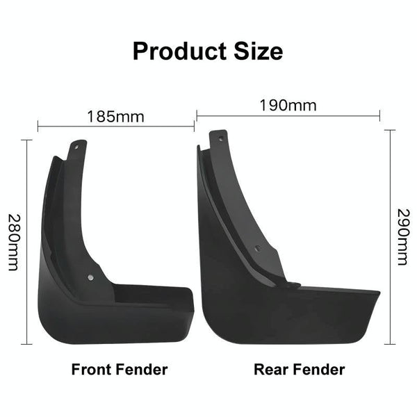 For Skoda Superb 2016 2021 4Pcs / Set Car Auto Soft Plastic Splash Flaps Fender Guard Fenders & Mud Guards