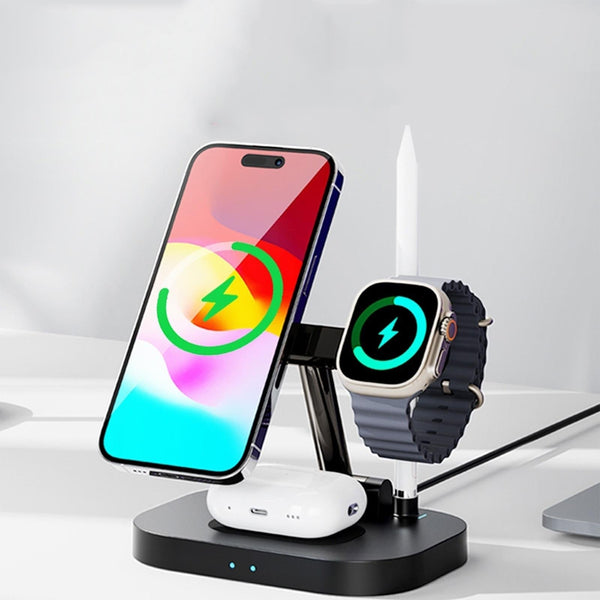 4 In 1 Foldable Wireless Charger Stand Chargers & Cradles