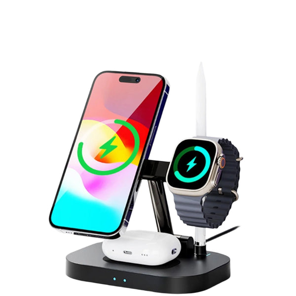 4 In 1 Foldable Wireless Charger Stand Chargers & Cradles