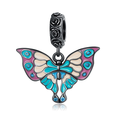 925 Sterling Silver Artistic Butterfly Pendant For Diy Bracelets & Necklaces Charms & Pendants