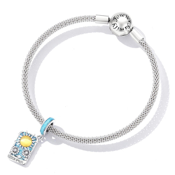 Veile Studios 925 Sterling Silver Sun Tarot Pendant For Diy Bracelets & Necklaces Necklaces & Pendants