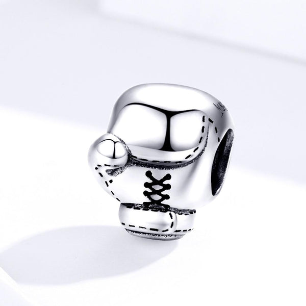 925 Sterling Silver Beaded Diy Boxing Bracelet Charms & Pendants