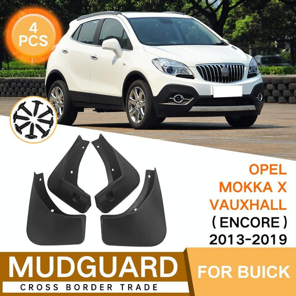 For Buick Encore 2013 2019 4Pcs / Set Car Auto Soft Plastic Splash Flaps Fender Guard Fenders & Mud Guards