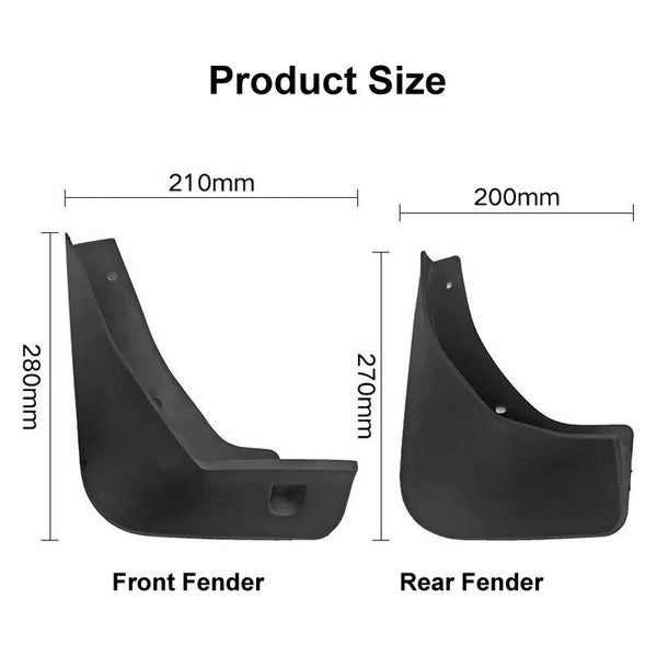 For Buick Encore 2013 2019 4Pcs / Set Car Auto Soft Plastic Splash Flaps Fender Guard Fenders & Mud Guards