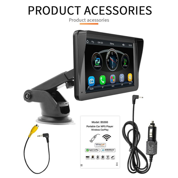 7 Inch Wireless Carplay Bluetooth Mp5 Player Mobile Interconnection Other Car Audio