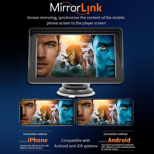 7 Inch Wireless Carplay Bluetooth Mp5 Player Mobile Interconnection Other Car Audio