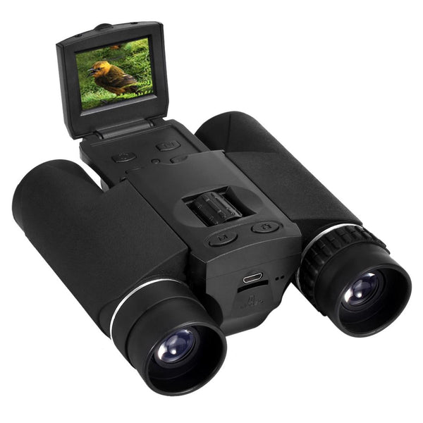 10X25 Zoom Binocular Telescope With Hd Digital Camera And 1.5 Lcd Screen Black Binoculars & Monoculars