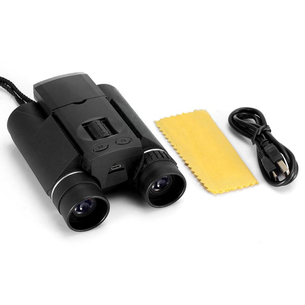 10X25 Zoom Binocular Telescope With Hd Digital Camera And 1.5 Lcd Screen Black Binoculars & Monoculars