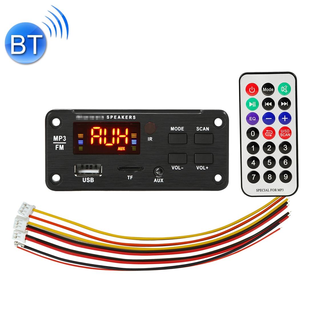 12V Car Bluetooth 5.0 Audio Mp3 Player Board With Remote Fm Radio Tf Card Usb Aux Ipods & Mp3 Players