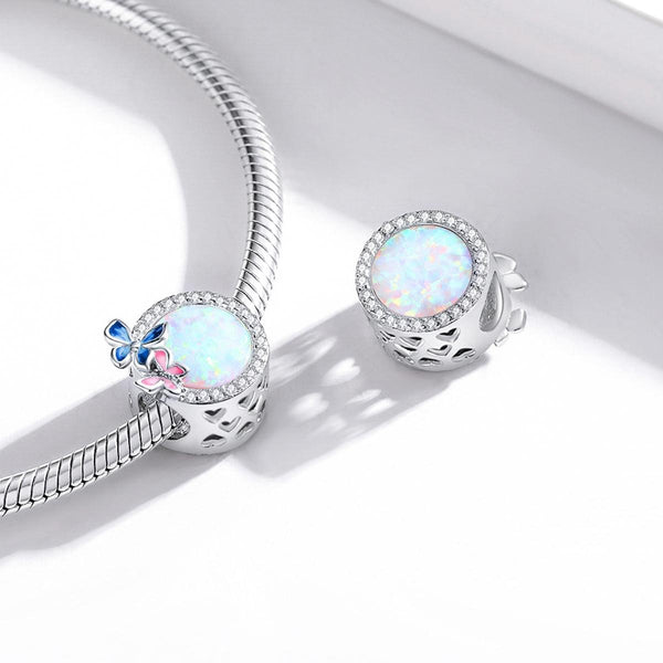 925 Sterling Silver Spring Butterfly Beads For Diy Bracelets & Necklaces Charms & Pendants