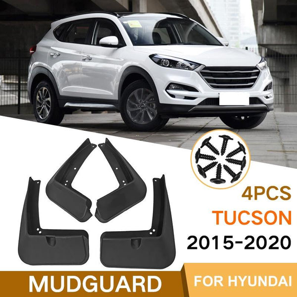 For Hyundai Tucson 2015 2020 4Pcs / Set Car Auto Soft Plastic Splash Flaps Fender Guard Fenders & Mud Guards