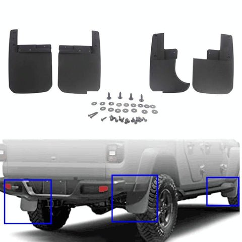 Car Abs Splash Flaps Fender Guard For Jeep Wrangler Jt 2019 2021 Mud Flaps