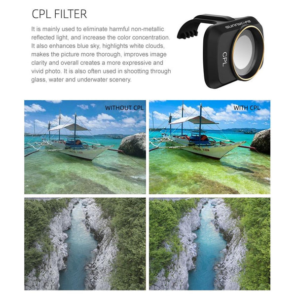 Drone Shots With Mavic Mini Lens Filter Camera Drone Accessories