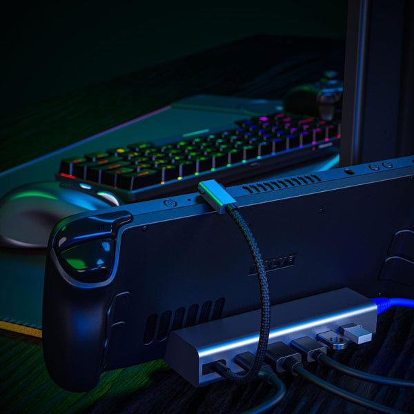 6 In 1 Docking Station For Steam Deck With Hdmi Rj45 Usb 3.0 C Pd 100W Chargers & Charging Docks