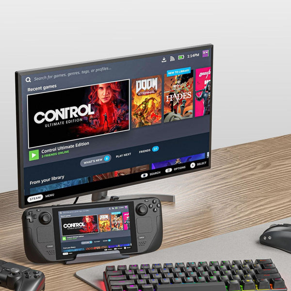 6 In 1 Docking Station For Steam Deck With Hdmi Rj45 Usb 3.0 C Pd 100W Chargers & Charging Docks