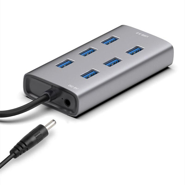 7 Port Usb 3.0 Docking Station With Metal Enclosure Chargers & Docking Stations