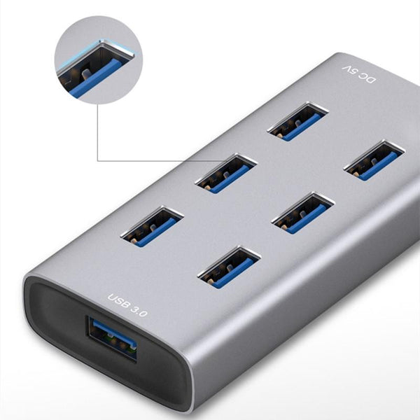 7 Port Usb 3.0 Docking Station With Metal Enclosure Chargers & Docking Stations