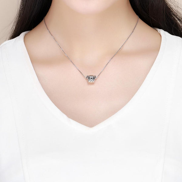 925 Sterling Silver Pug Diamond Bead Bracelet Accessory Charms & Pendants