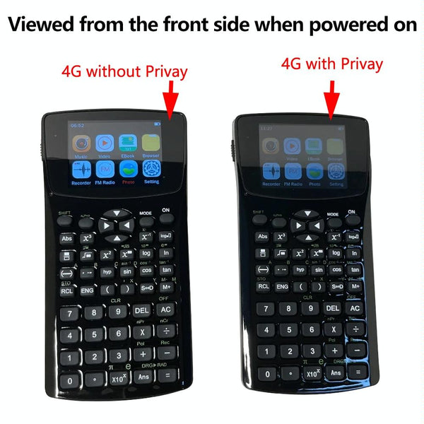 2.4 Inch Anti Peeping Scientific Calculator With Display Sound Recording Radio Music & Video Calculators