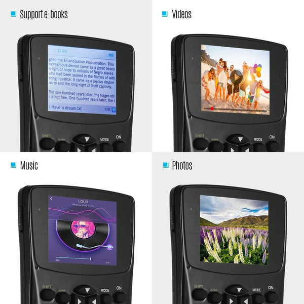 2.4 Inch Anti Peeping Scientific Calculator With Display Sound Recording Radio Music & Video Calculators