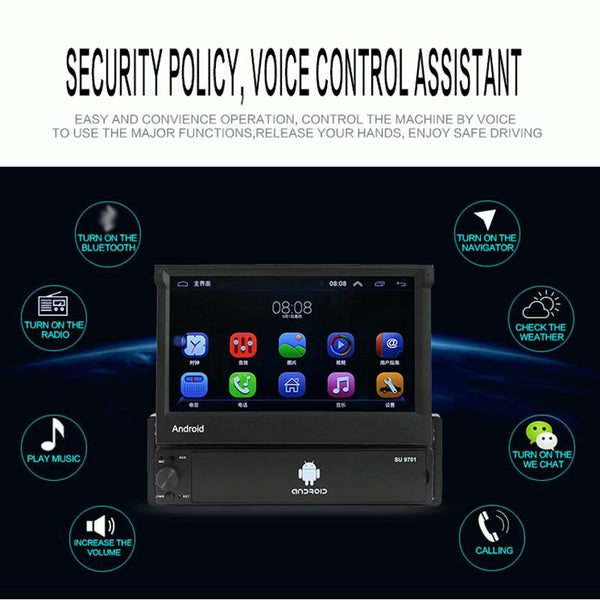 7 Inch Car Android Radio Receiver Fm / Bluetooth Tf Locator Technology Wifi 2Gb + 16Gb Other Car Audio