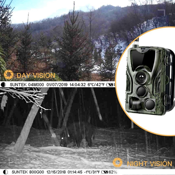 Waterproof Trail Camera With Night Vision 120 Degree Pir Angle Digital Cameras