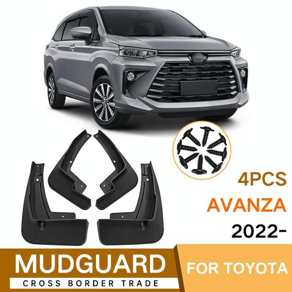 For Toyota Avanza 2022 4Pcs / Set Car Auto Soft Plastic Splash Flaps Fender Guard Fenders & Mud Guards