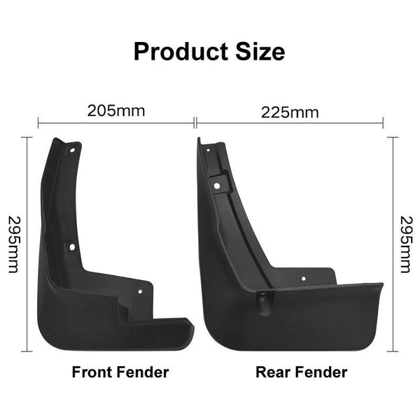 For Toyota Avanza 2022 4Pcs / Set Car Auto Soft Plastic Splash Flaps Fender Guard Fenders & Mud Guards
