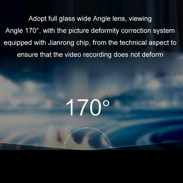 1080P Hd Multi Language Driving Recorder With 3 Lenses Video In Dash Units W/O Gps