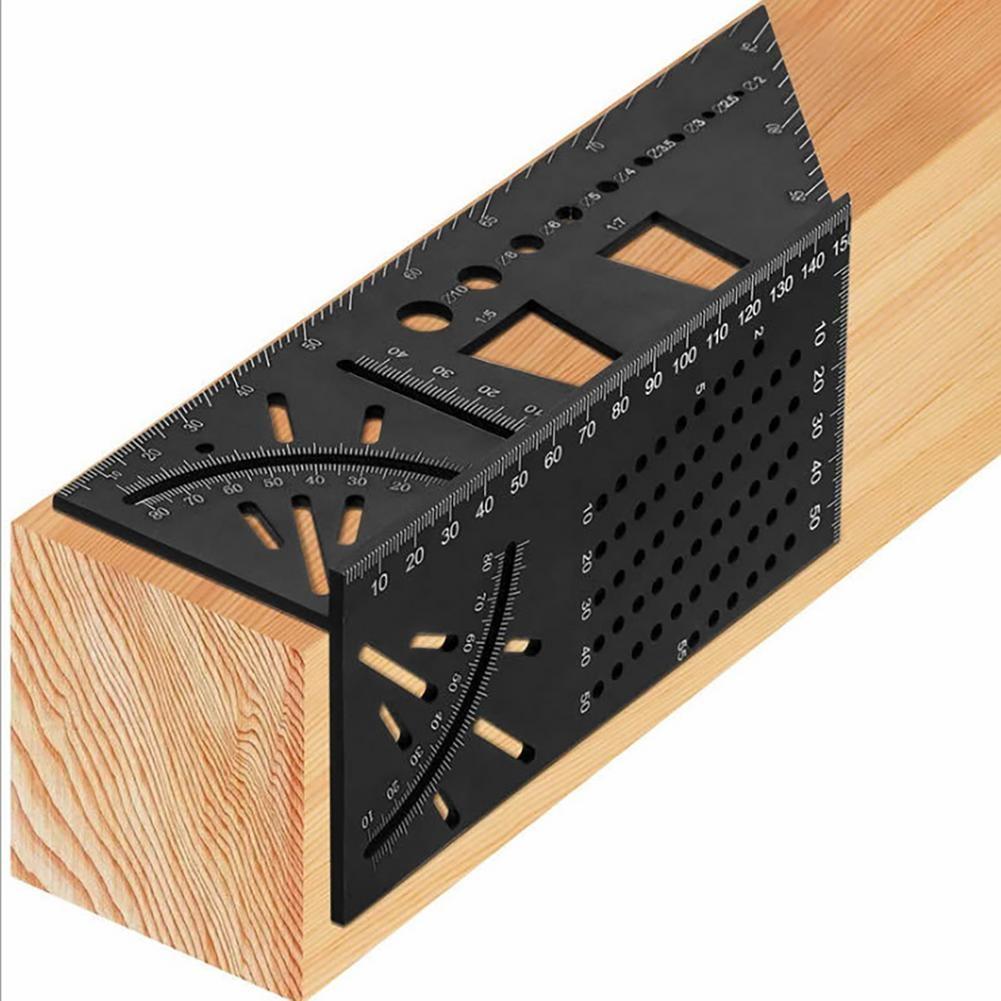 Multi Function Aluminum Angle Ruler For 3D Woodworking Measuring Tapes ...