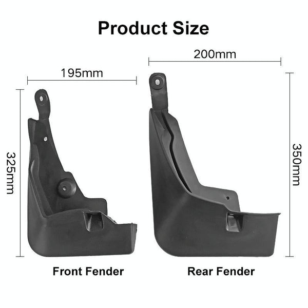 For Toyota Rav4 2019 4Pcs / Set Car Auto Soft Plastic Splash Flaps Fender Guard Fenders & Mud Guards