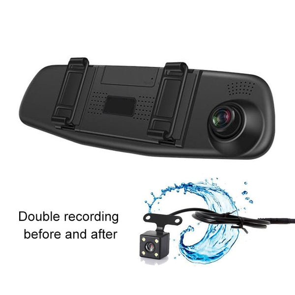 4.3 Dual Lens Hd Night Vision Driving Recorder With Parking Monitoring And Motion Detection Vs6 Car Video In Dash Units W/O Gps