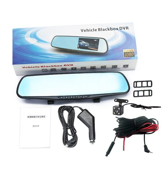 4.3 Dual Lens Hd Night Vision Driving Recorder With Parking Monitoring And Motion Detection Vs6 Car Video In Dash Units W/O Gps