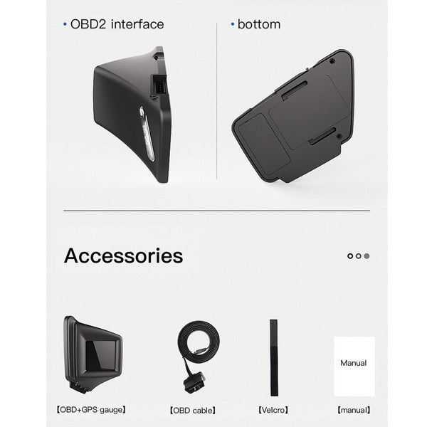 Car Hud Head Up Display Obd Locator Technology Driving Computer Code Table Other Instruments & Gauges