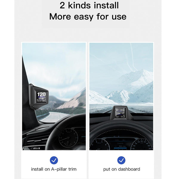 Car Hud Head Up Display Obd Locator Technology Driving Computer Code Table Other Instruments & Gauges