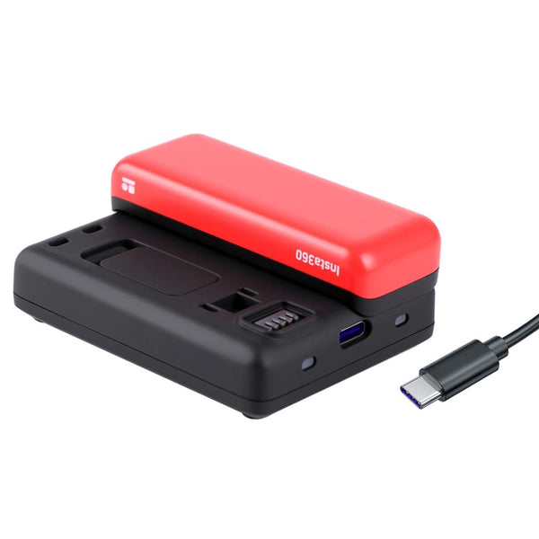 Insta360 One R 4K Panoramic Camera With Fast Charging Base For Audio And Video Chargers & Cradles