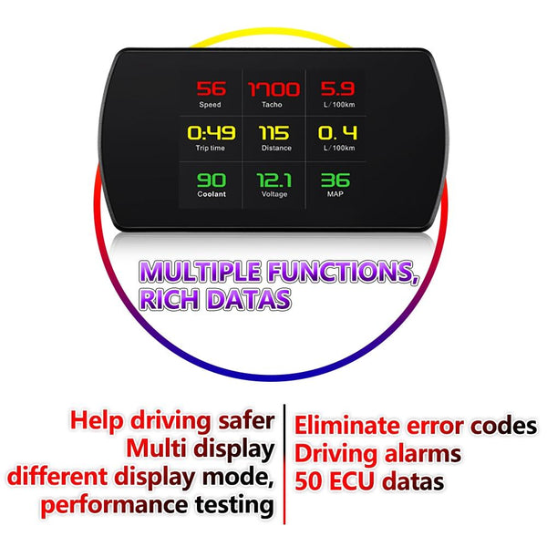 Car Hud Head Up Display Obd2 Code Eliminator Other Instruments & Gauges