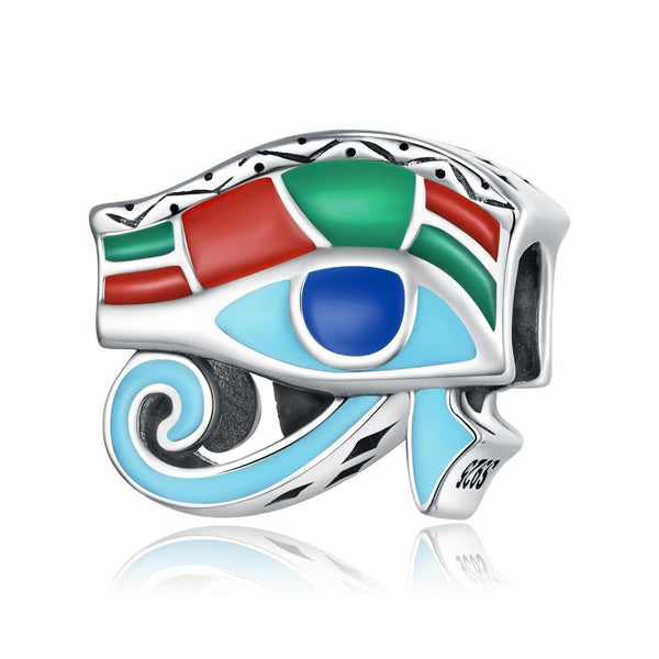 925 Sterling Silver Eye Of Horus Bracelet / Necklace Beads Charms & Pendants