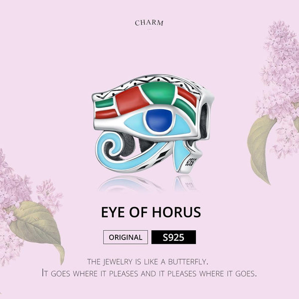 925 Sterling Silver Eye Of Horus Bracelet / Necklace Beads Charms & Pendants