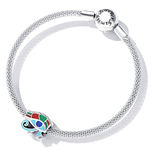 925 Sterling Silver Eye Of Horus Bracelet / Necklace Beads Charms & Pendants