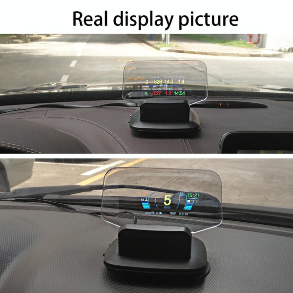 Car Hud Display Compass Speed Temp Voltage Alarm Other Instruments & Gauges