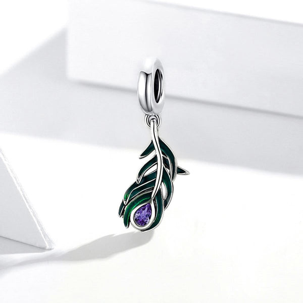 925 Sterling Silver Pea Feather Pendant For Diy Bracelet Or Necklace Necklaces & Pendants