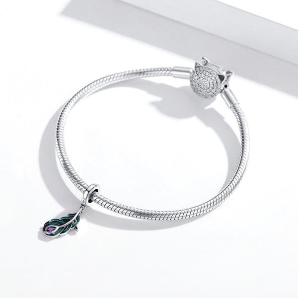 925 Sterling Silver Pea Feather Pendant For Diy Bracelet Or Necklace Necklaces & Pendants