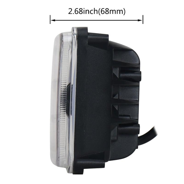 5 Inch 30W Dc 10 30V 7200Lm Ip67 Car Led Turn Signal / Headlight With Angel Eyes Led Car Lights