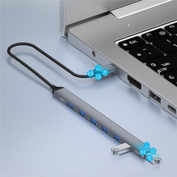 7 Port Usb 3.0 / 2.0 Hub Expansion Dock Station Usb Cables Hubs & Adapters