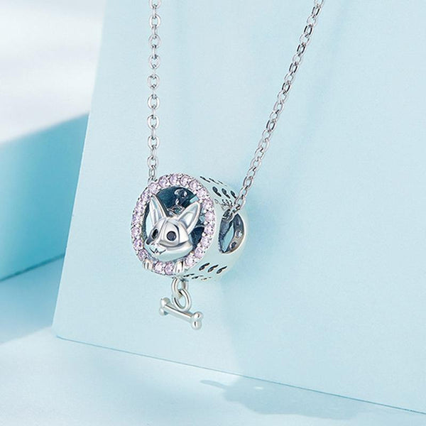 925 Sterling Silver Corgi Puppy Bracelet Beads Charms & Pendants
