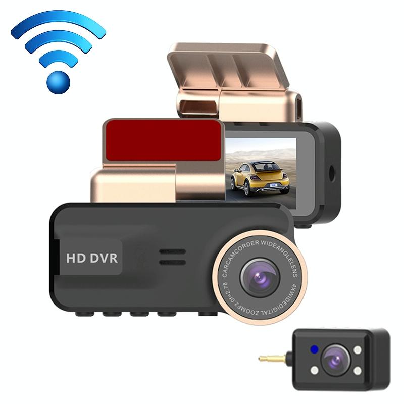 1080P Hd Night Vision Wifi Driving Recorder With In Car Camera 3.16 Inch Other Car Video