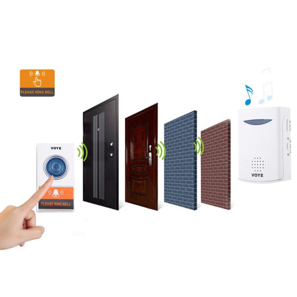 Wireless Doorbell With 38 Sounds And Remote Control Smart Doorbells